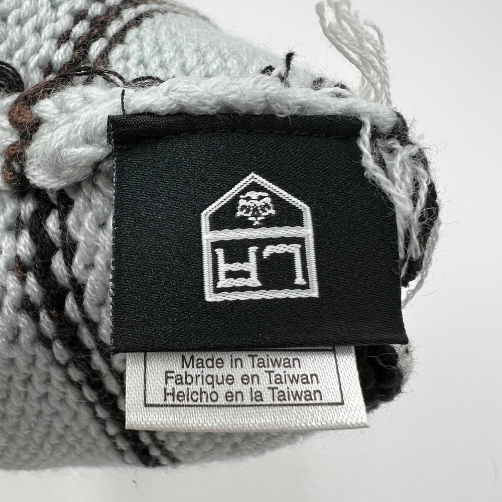 Adidas LA Kings NHL Beanie Knit Hat Black White Grey Striped OSFM NEW - Picture 3 of 4
